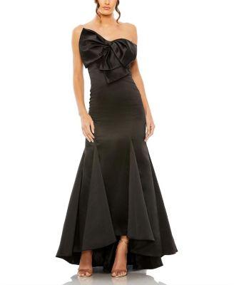 Statement Bow Strapless Mermaid Gown by MAC DUGGAL