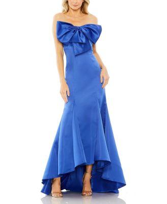 Statement Bow Strapless Mermaid Gown by MAC DUGGAL