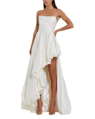 Strapless Ruched Gown by MAC DUGGAL