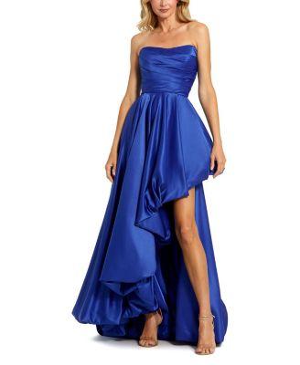 Strapless Ruched Gown by MAC DUGGAL