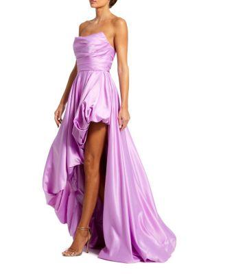 Strapless Ruched Gown by MAC DUGGAL