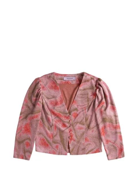 Cocs V-neck print jacket by MACCAPANI