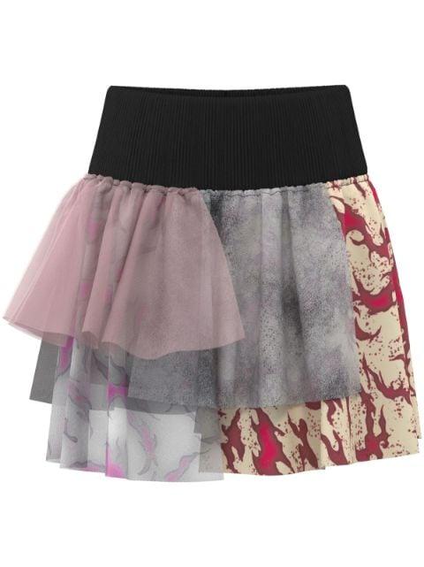 Cristina layered miniskirt by MACCAPANI