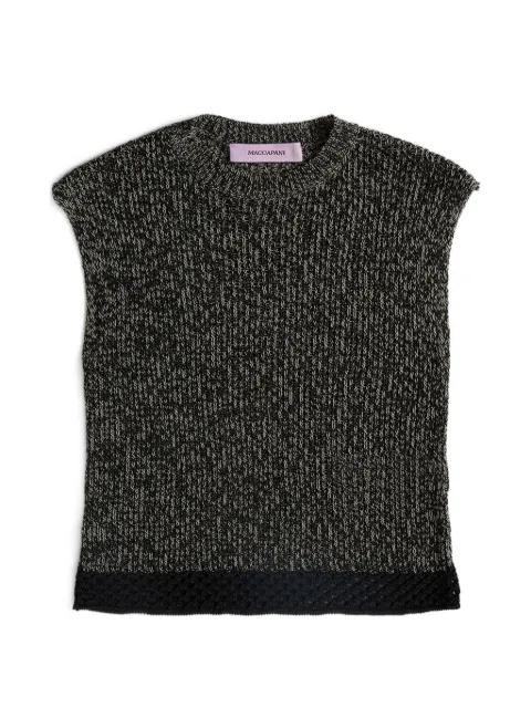Giuly textured sleeveless top by MACCAPANI