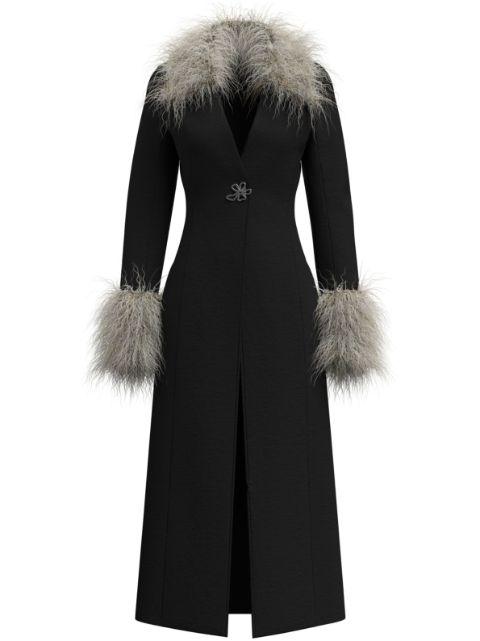Gwen single-breasted coat by MACCAPANI