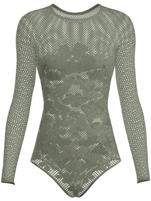 Monogram bodysuit by MACCAPANI