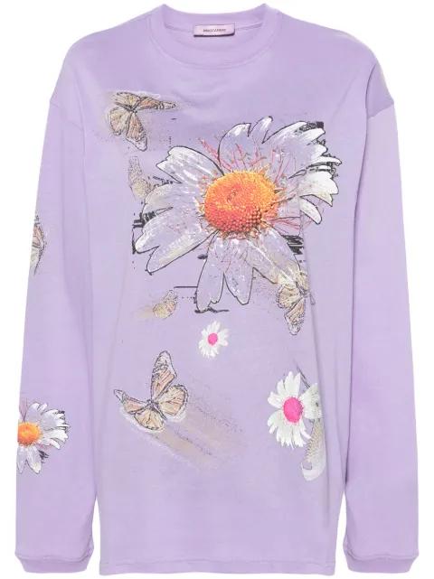 Moto floral-print T-shirt by MACCAPANI