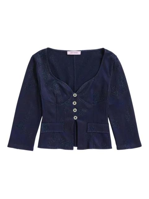 Vinnie button-detailed structured top by MACCAPANI
