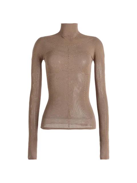 mock-neck top by MACCAPANI