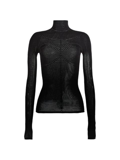 mock-neck top by MACCAPANI