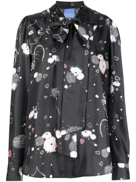 Illumination bow-detail shirt by MACGRAW
