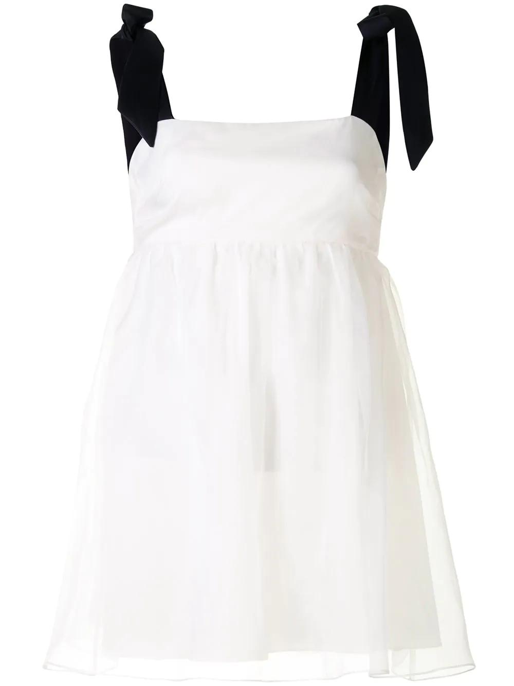 Petal empire-line organza blouse by MACGRAW