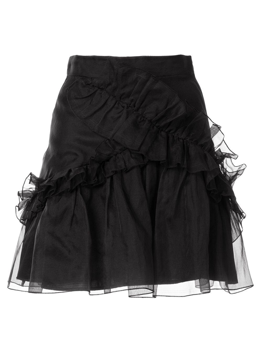 Souffle ruffle skirt by MACGRAW