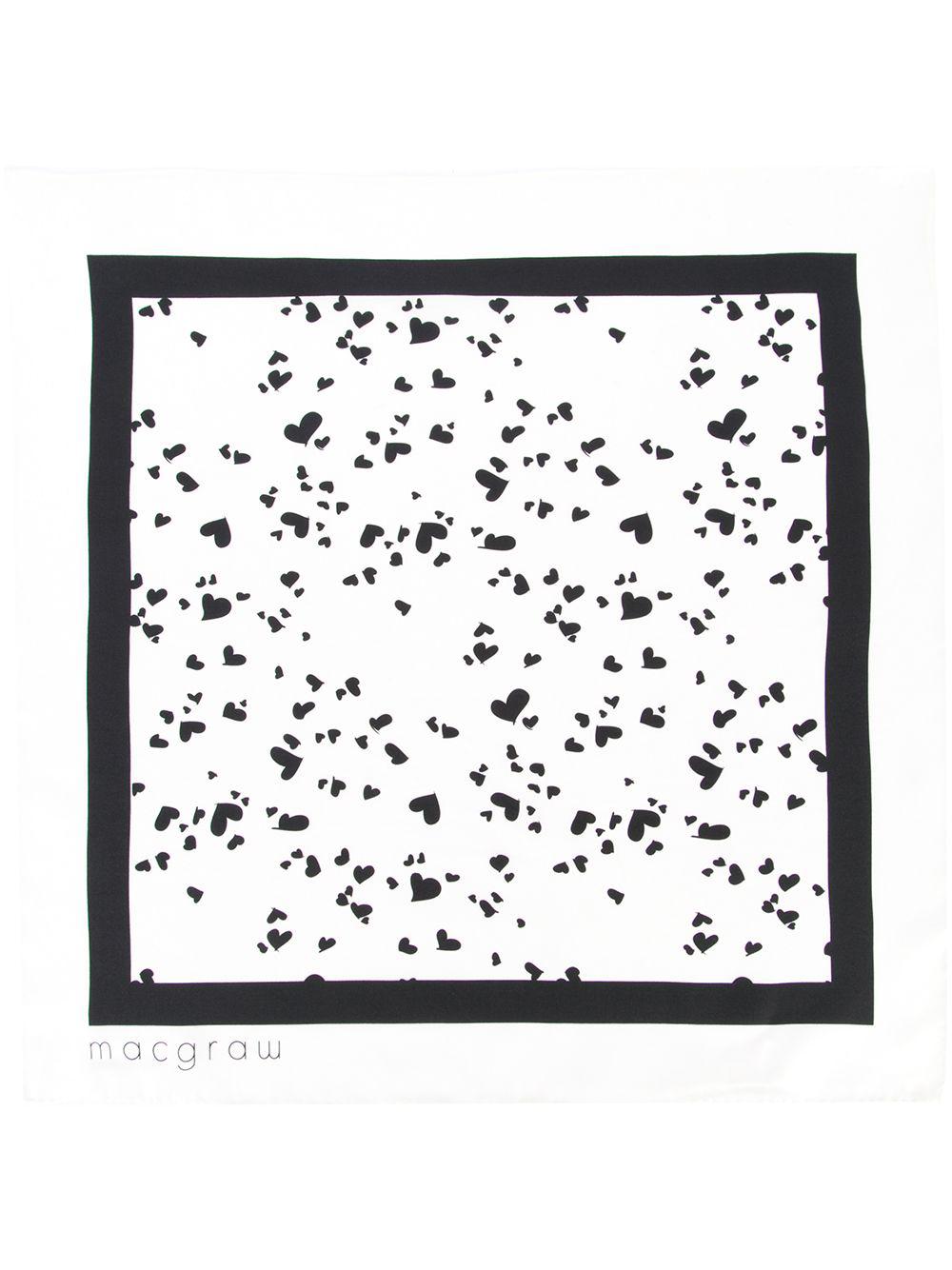 heart print necktie by MACGRAW