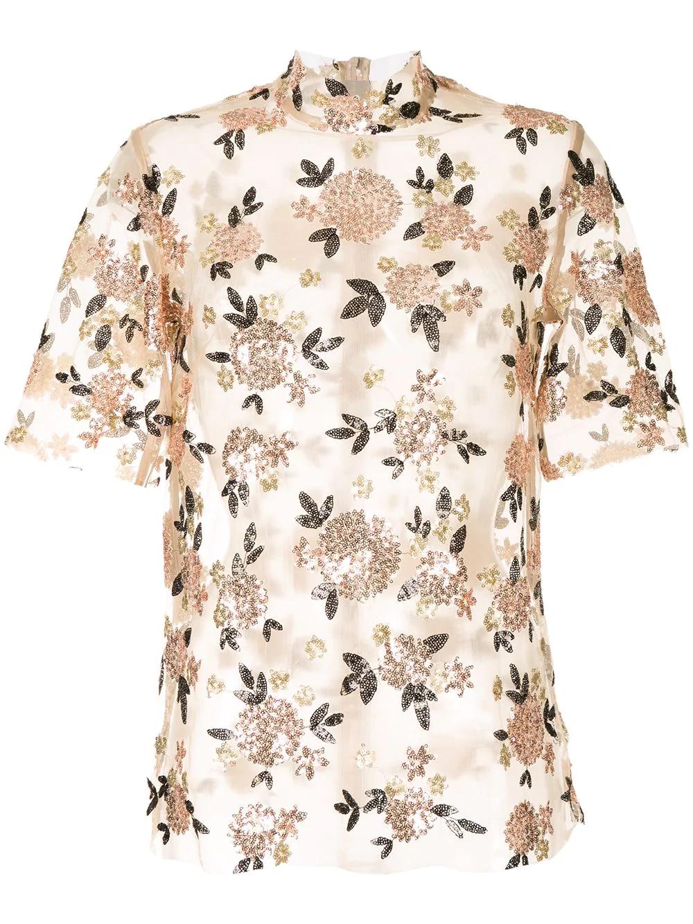 sheer shell top by MACGRAW