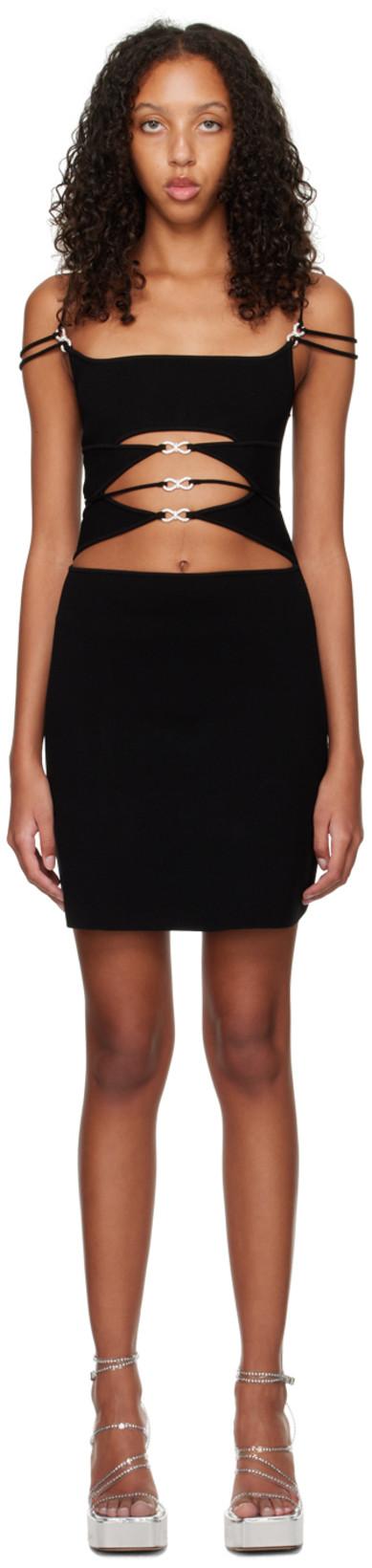Black Matilde Minidress by MACH AND MACH