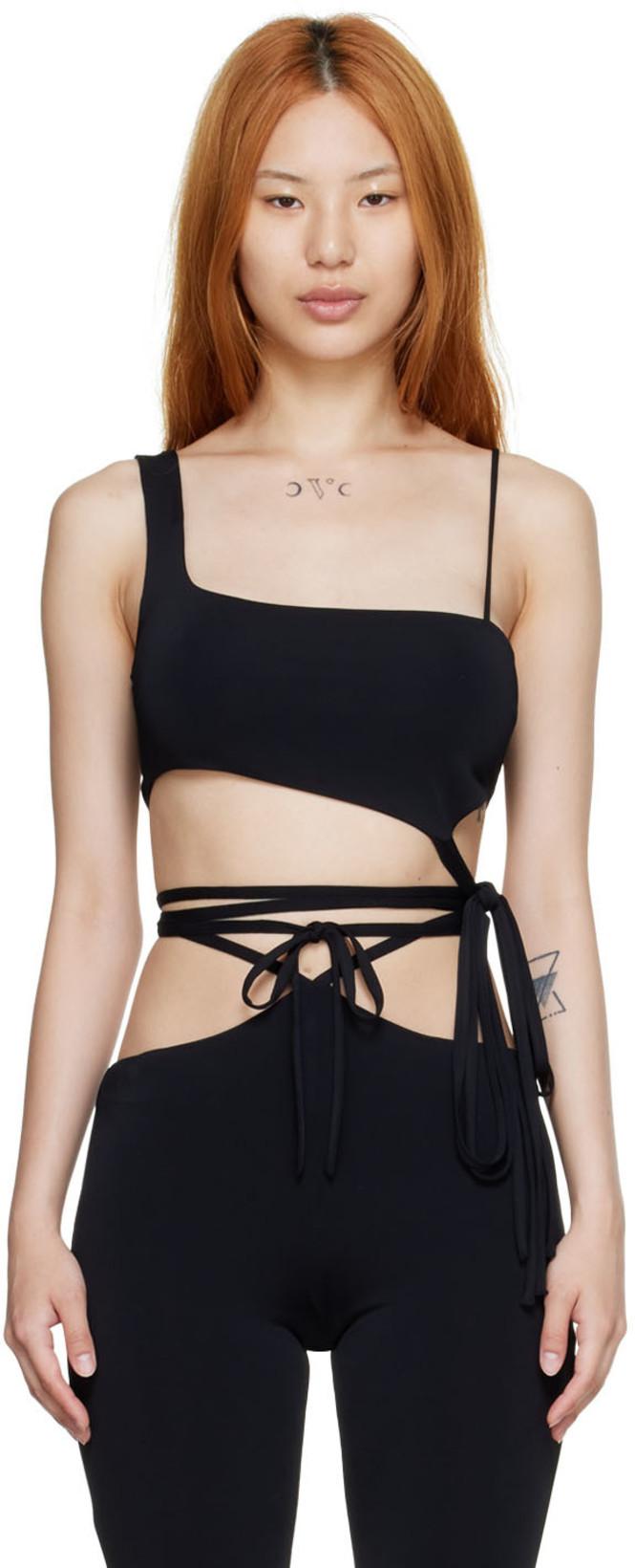 Black Viscose Tank Top by MACH AND MACH
