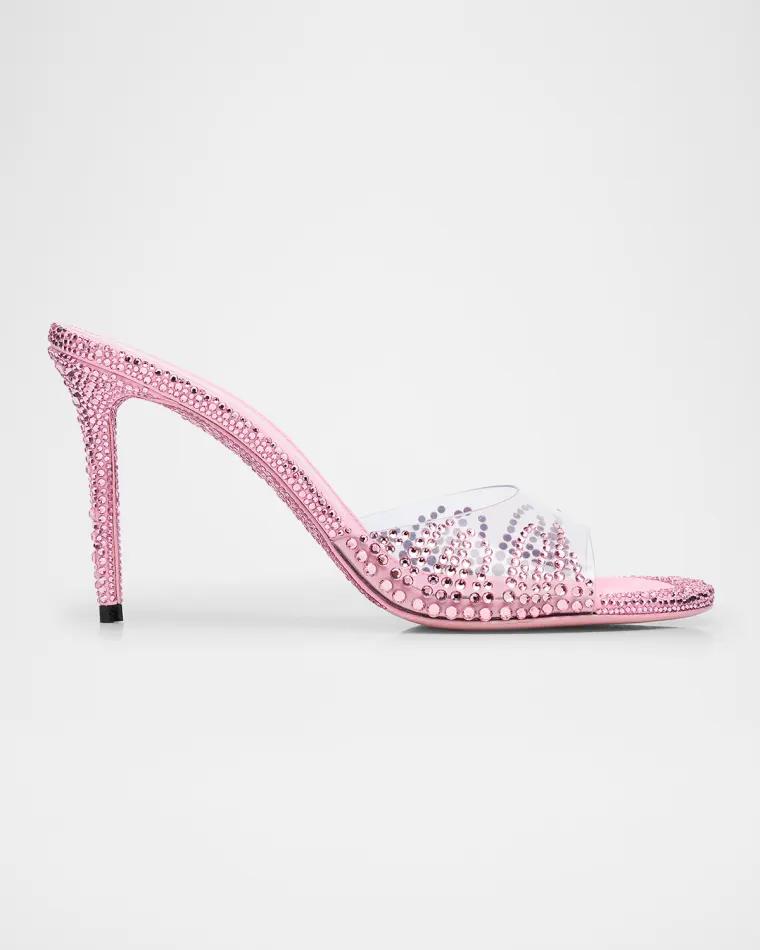 Crystal Flame Mule Heels by MACH AND MACH