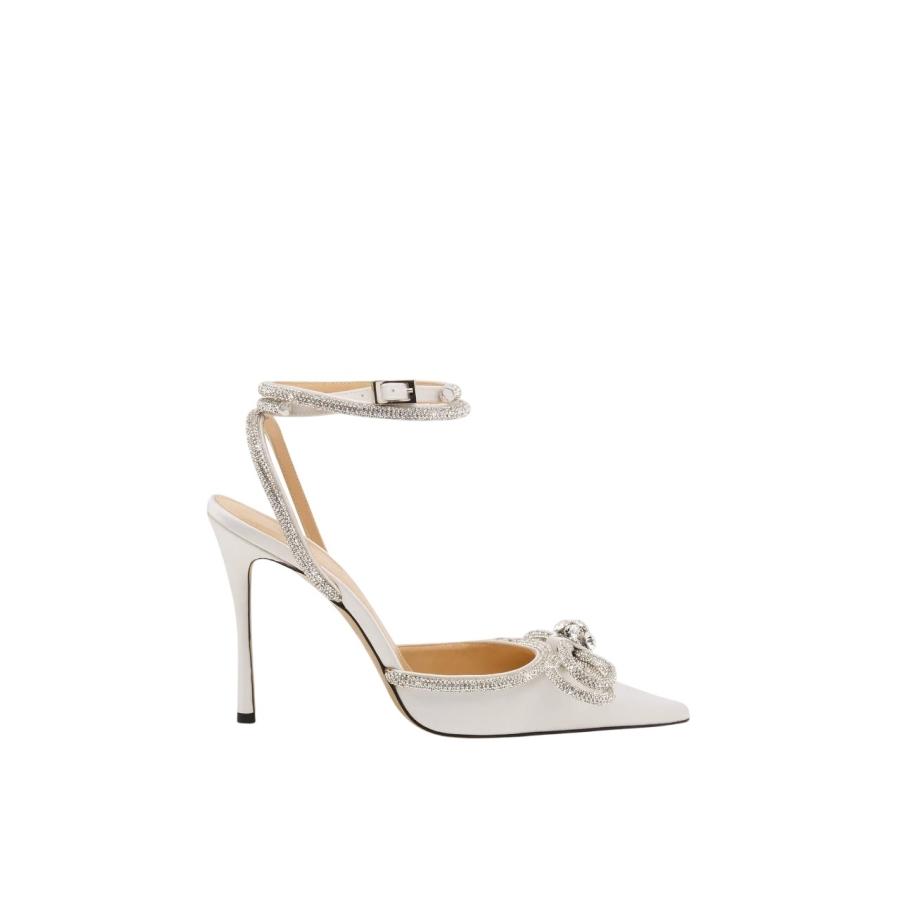 Mach & Mach Adjustable Ankle Strap Satin Pumps by MACH AND MACH