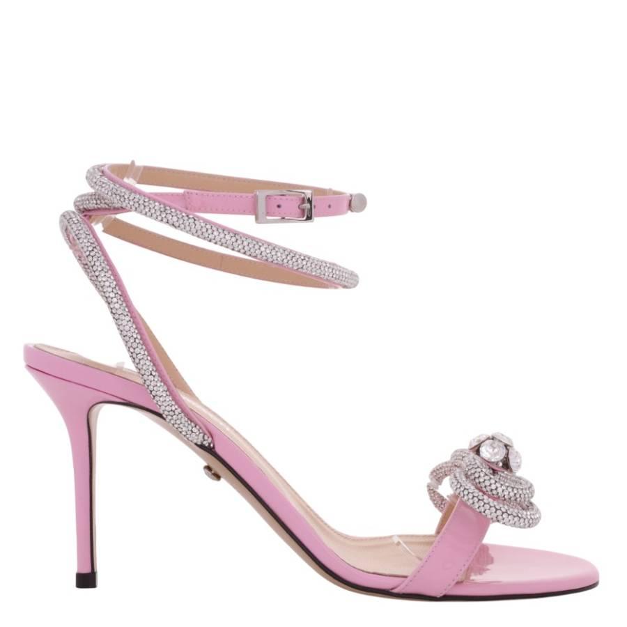 Mach & Mach Crystal Double Bow Sandals by MACH AND MACH