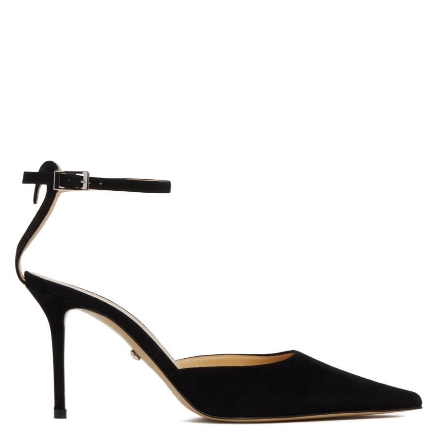 Mach & Mach Heart Detail Pointed-Toe Suede Pumps by MACH AND MACH