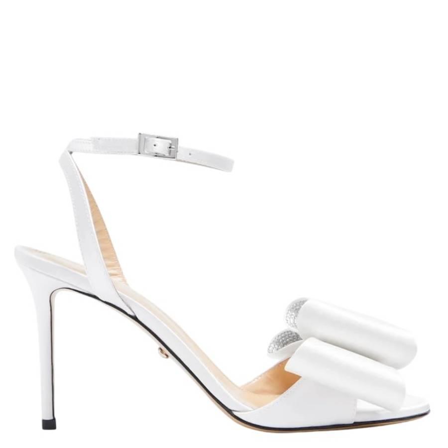 Mach & Mach Le Cadeau Satin Sandals by MACH AND MACH