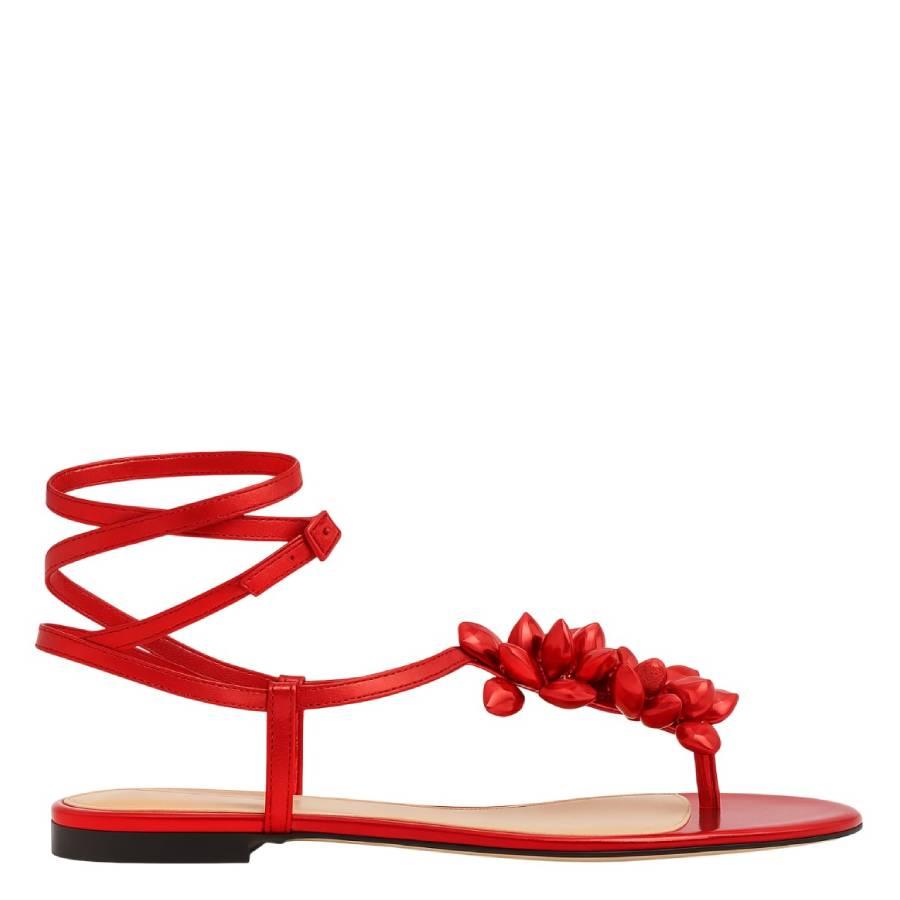 Mach & Mach Puffy Heart Thong Sandals by MACH AND MACH