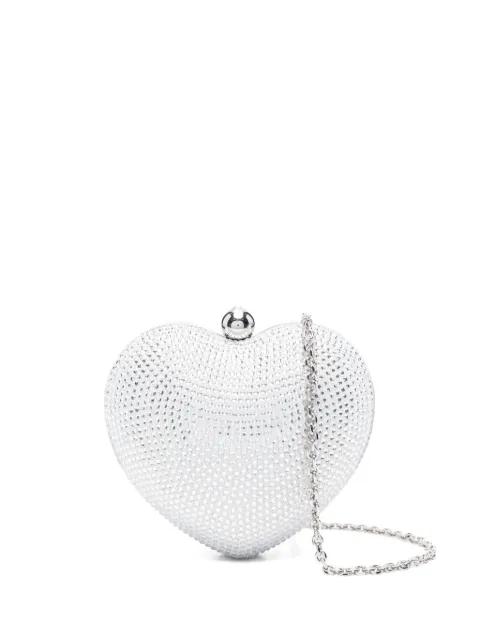 mini Crystal Heart embellished bag by MACH AND MACH
