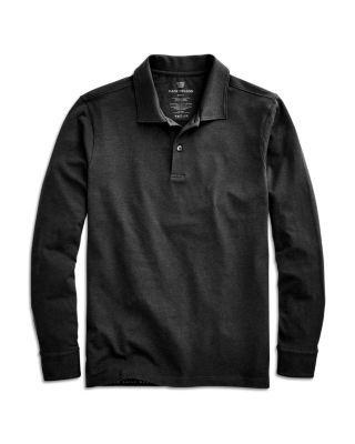 Silver Supima&reg; Cotton Long Sleeve Polo Shirt by MACK WELDON