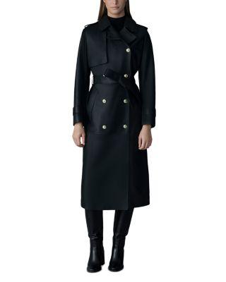 Gael-V Maxi Leather Trench Coat by MACKAGE