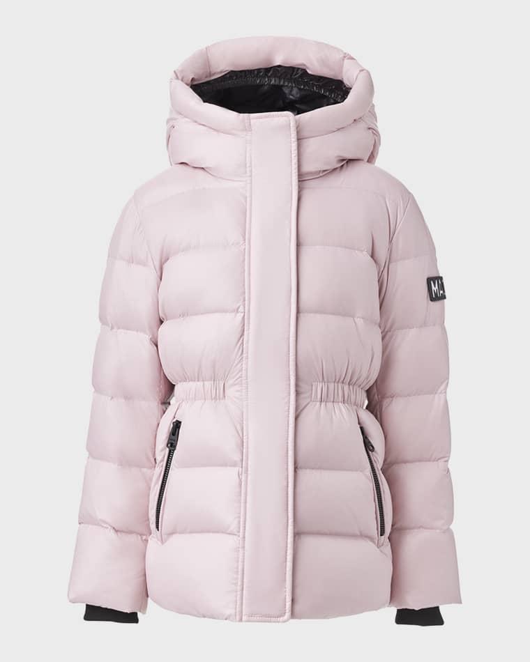 Girl's Alannis Logo-Patch Medium Down Parka, Size 8-14 by MACKAGE