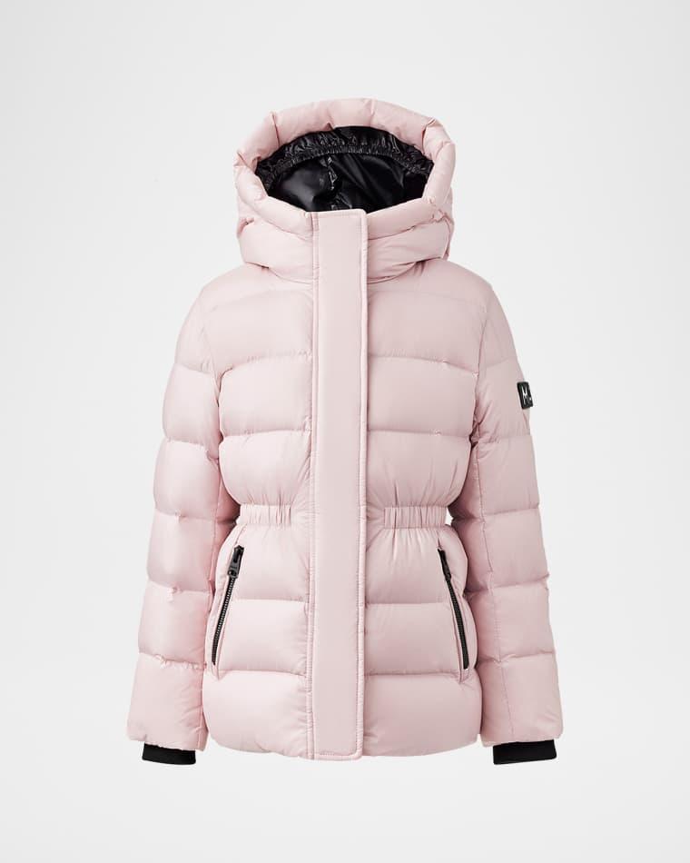 Girl's Alannis Medium Down Logo-Print Parka, Size 2-6 by MACKAGE
