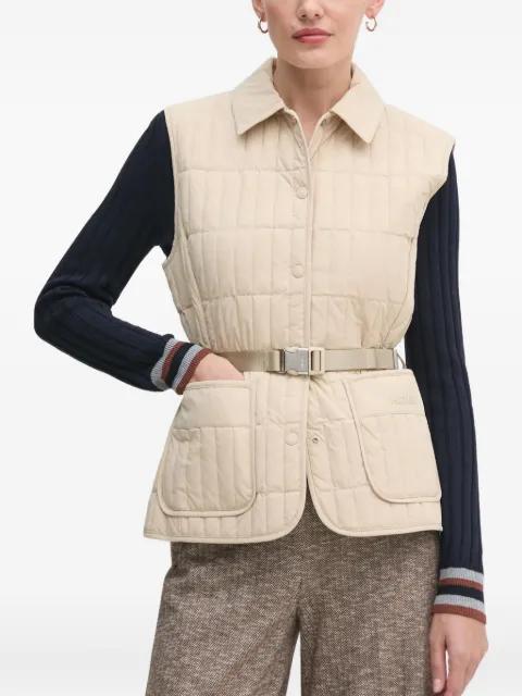 Helia quilted belted gilet by MACKAGE