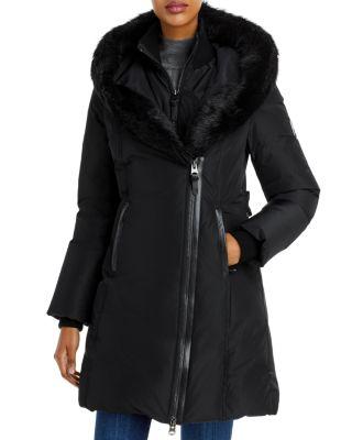 Kay Hooded Down Shearling Coat by MACKAGE
