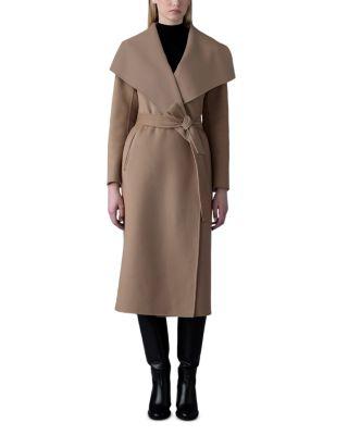 Mai Lightweight Wrap Wool Coat by MACKAGE