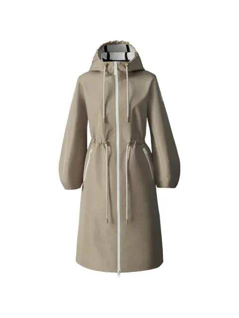 Mekelle-Z drawstring hoodied raincoat by MACKAGE