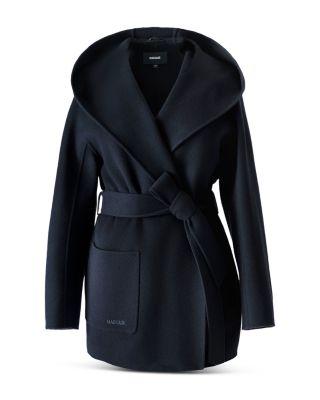 Paya Wool Wrap Coat with Sash Belt by MACKAGE