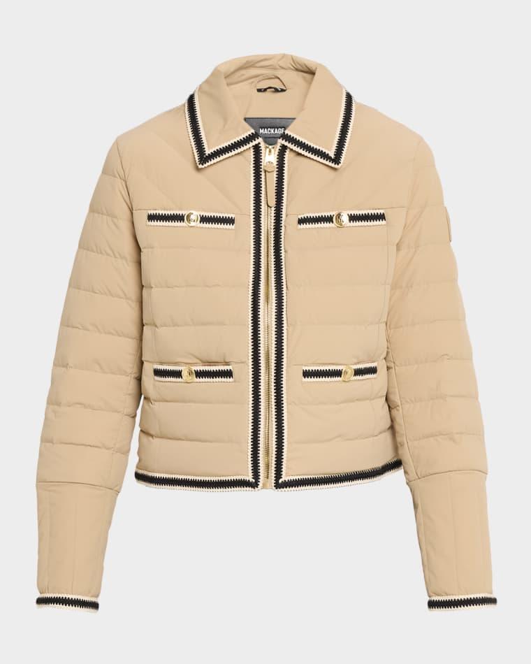 Petunia Crochet-Trim Down Jacket by MACKAGE