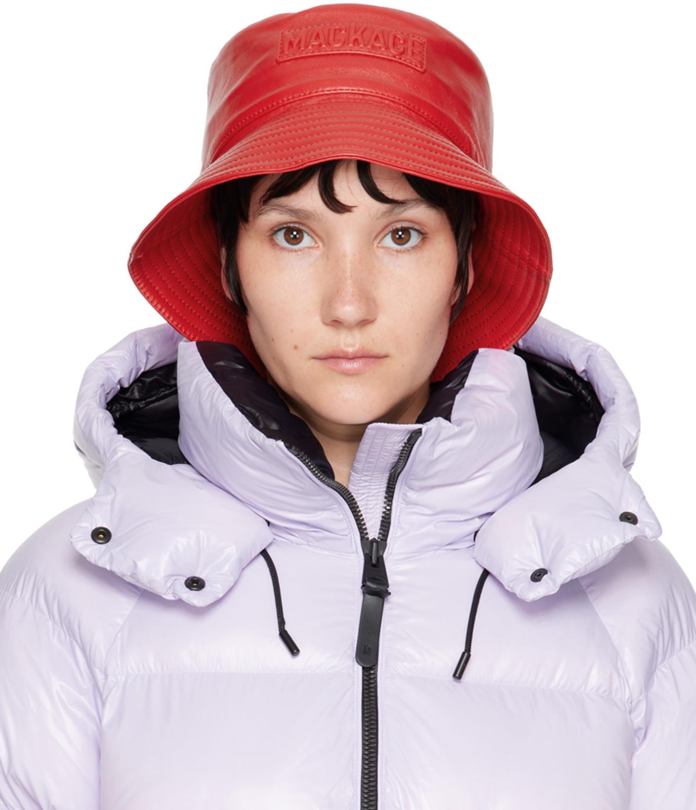 Red Logo Bucket Hat by MACKAGE