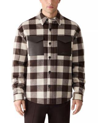 Ryker Wool Plaid Shirt Jacket by MACKAGE