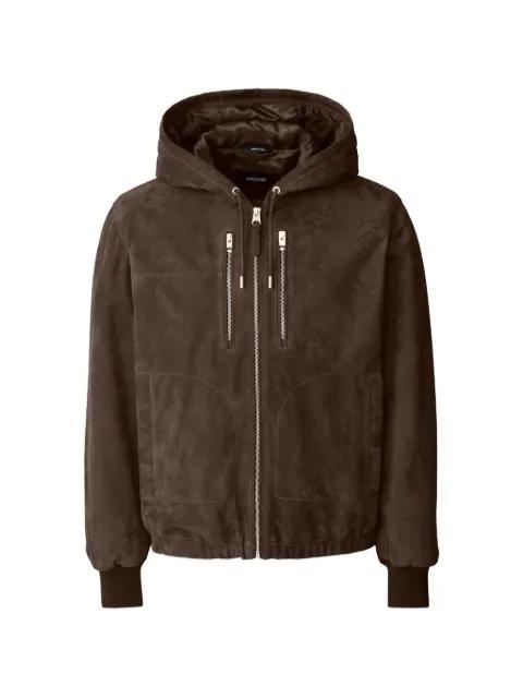 Sylas-Su hoodied zipped suede jacket by MACKAGE