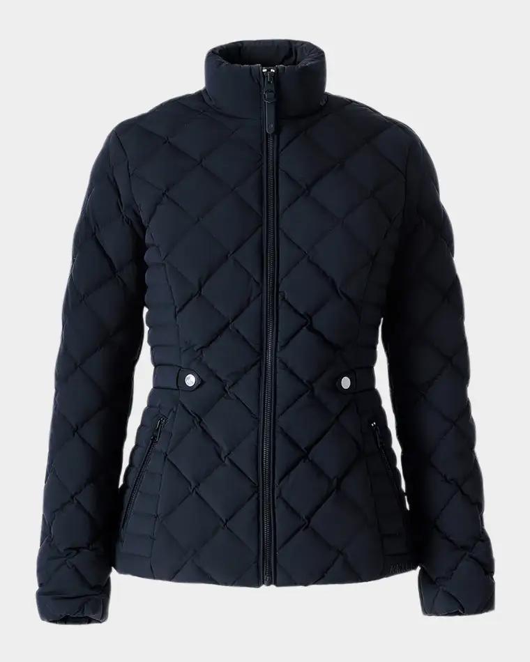 Vik Diamond-Quilted Short Down Jacket by MACKAGE