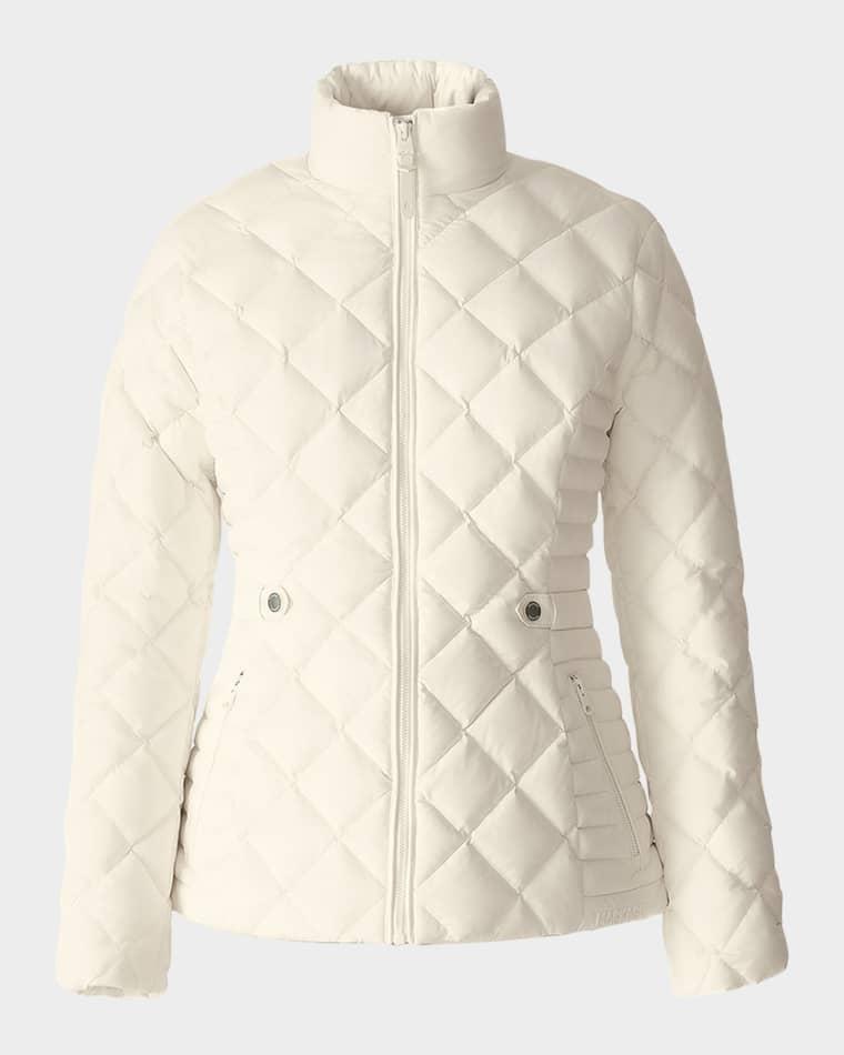 Vik Diamond-Quilted Short Down Jacket by MACKAGE