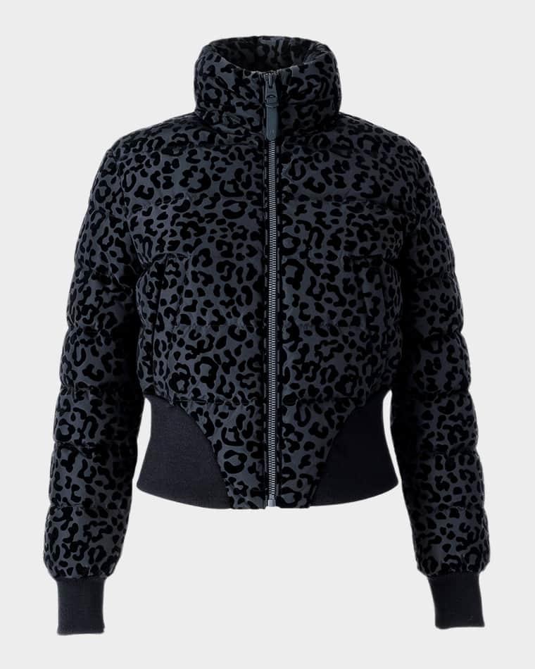 Yaya-FLP Leopard Short Down Jacket by MACKAGE