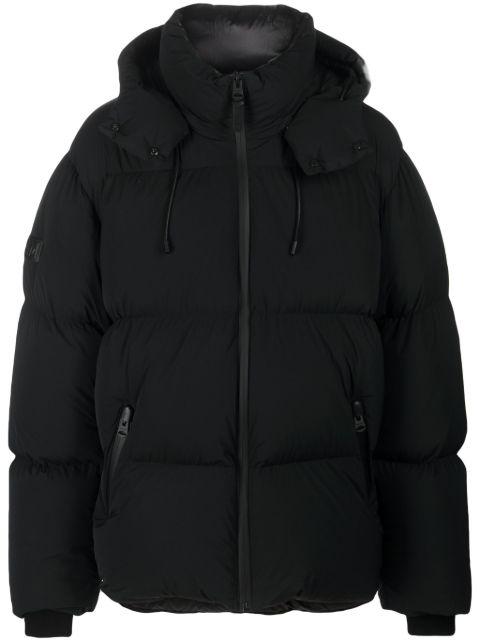 hoodied "Black" puffer jacket by MACKAGE