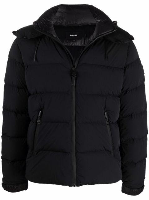 hoodied feather-down padded jacket by MACKAGE