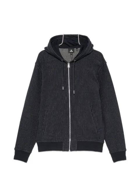 pinstriped zip-up hoodie by MACKAGE