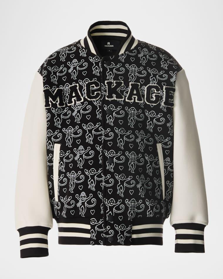 x Roller Rabbit Kid's NELS Varsity Bomber Jacket, Size 8-12 by MACKAGE