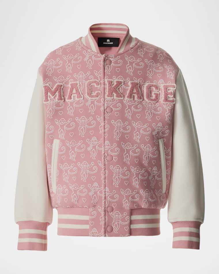 x Roller Rabbit Kid's NELS Varsity Bomber Jacket, Size 8-12 by MACKAGE