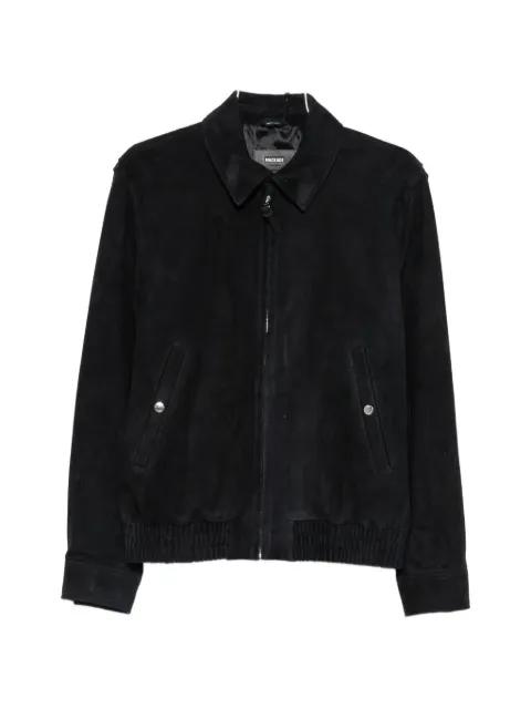 zip suede bomber jacket by MACKAGE